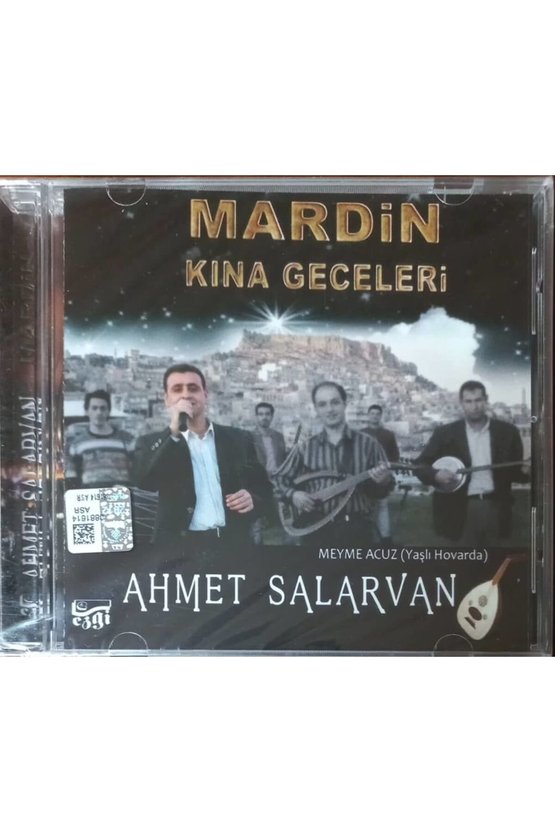 (PLAK DEĞİLDİR CD DİR) Cd Ahmet Salarvan Mardin Kına Geceleri Açılmamış Jelatininde Cd