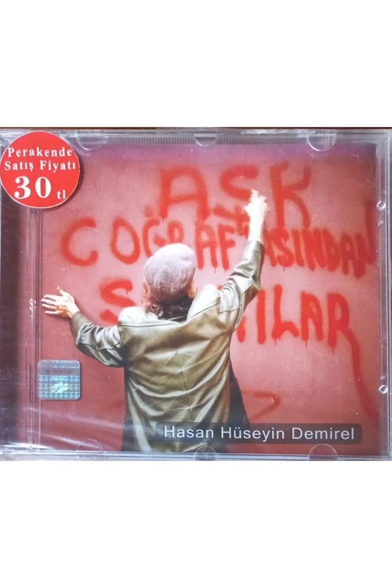 (PLAK DEĞİLDİR CD DİR) Cd Hasan Hüseyin Demirel Aşk Coğrafyasından Şarkılar Açılmamış Jelatininde Cd