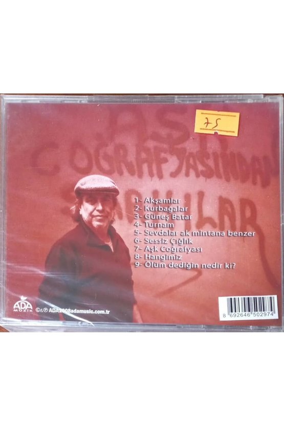 (PLAK DEĞİLDİR CD DİR) Cd Hasan Hüseyin Demirel Aşk Coğrafyasından Şarkılar Açılmamış Jelatininde Cd