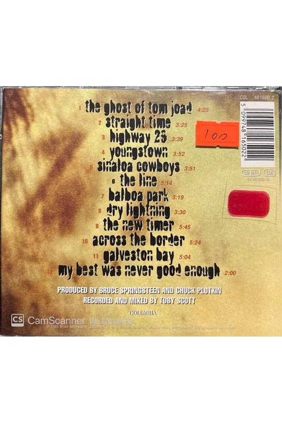 (PLAK DEĞİLDİR CD DİR) Cd Bruce Springsteen The Ghost Of Tom Joad Cd