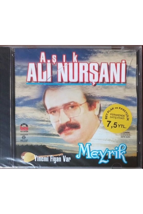 (PLAK DEĞİLDİR CD DİR) Cd Aşık Ali Nurşani Yinemi Figan Var Meyrik Açılmamış Jelatininde Cd