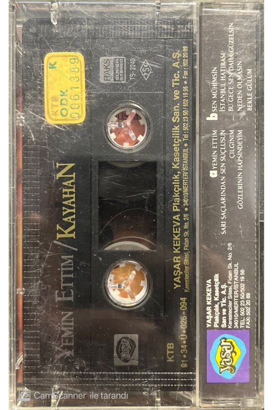Kayahan Yeminettim Kaset