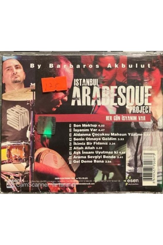 (PLAK DEĞİLDİR CD DİR) Cd Istanbul Arabesque Project By Barbaros Akbulut Imzalı Cd