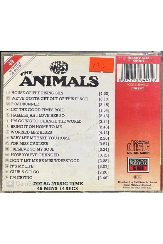 (PLAK DEĞİLDİR CD DİR) Cd The Most Of The Animals Cd