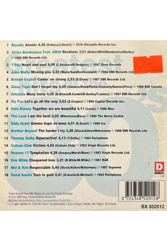 (PLAK DEĞİLDİR CD DİR) Cd Greatest Hits Of The 80s 6 Cd