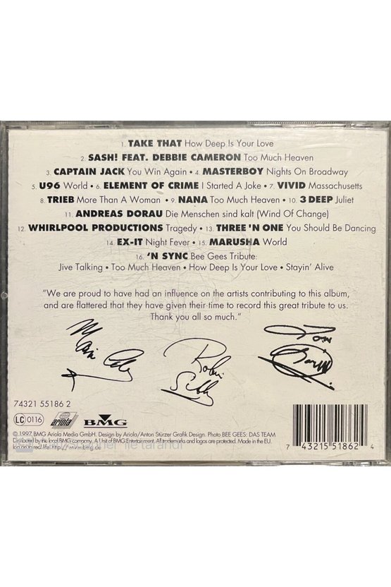 (PLAK DEĞİLDİR CD DİR) Cd We Love The Bee Gees Cd