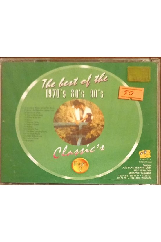 (PLAK DEĞİLDİR CD DİR) Cd The Best Of The 1970s 80s 90s Classica Part 3 Cd