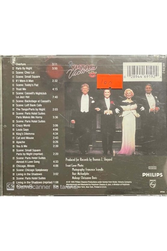(PLAK DEĞİLDİR CD DİR) Cd Victor Victoria Julie Andrews In A New Musical Comedy Cd