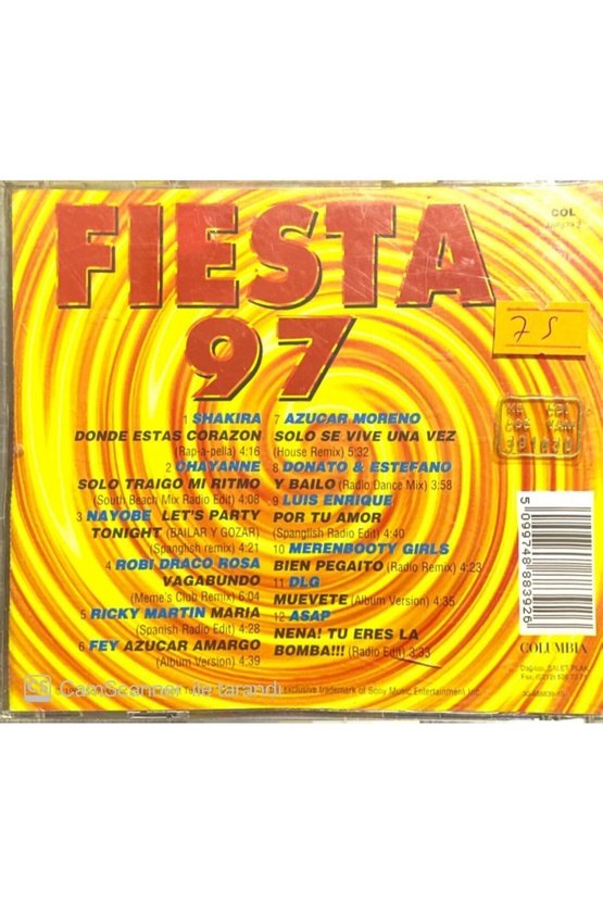 (PLAK DEĞİLDİR CD DİR) Cd Fiesta 97 Cd