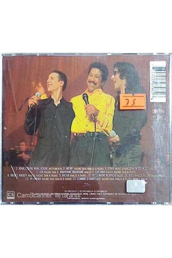 (PLAK DEĞİLDİR CD DİR) Cd Taha Khaled Fauled 1,2,3 Soleils Cd