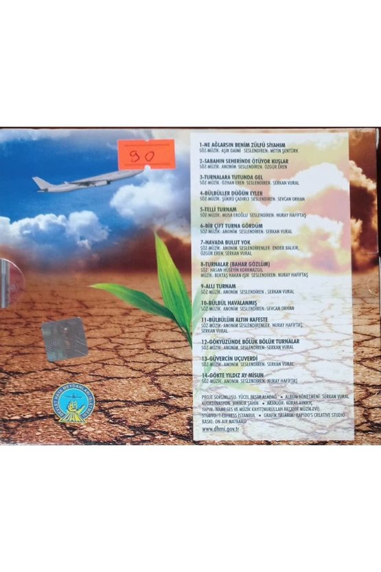 (PLAK DEĞİLDİR CD DİR) Cd 77. Yıl Havalı Türküler Cd