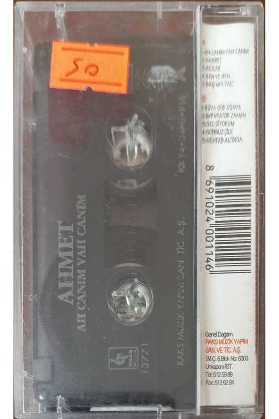Ahmet Ah canım Vah Canım Kaset