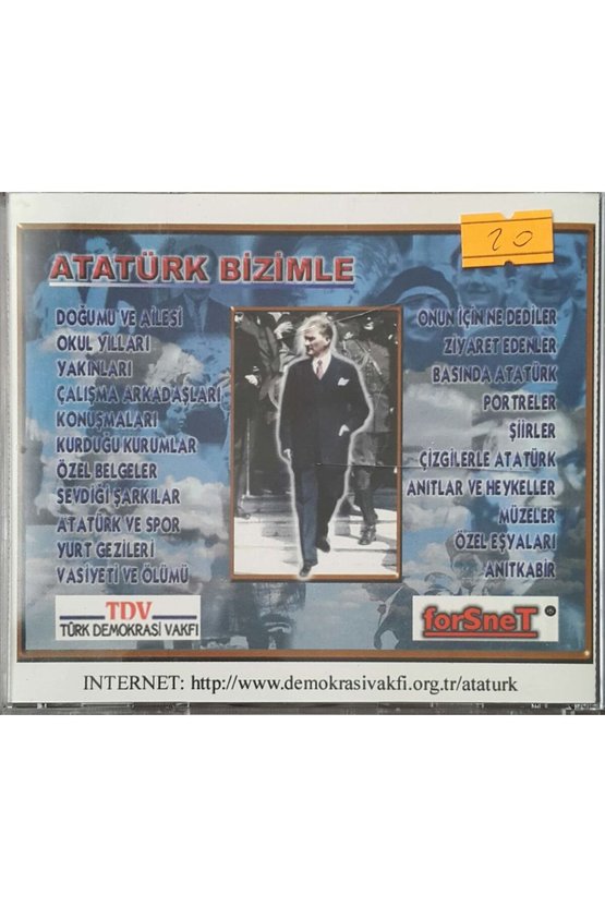 (PLAK DEĞİLDİR CD DİR) Cd Atatürk Bizimle Cumhuriyetin Yaşam Öyküsü Cd