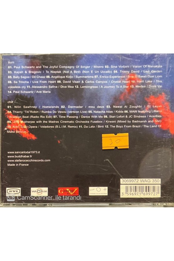 (PLAK DEĞİLDİR CD DİR) Cd Chill Out In Paris Cd