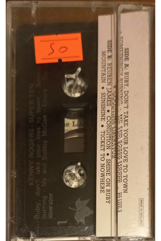 Kenny Rogers And The First Edition Süper Ten Kaset