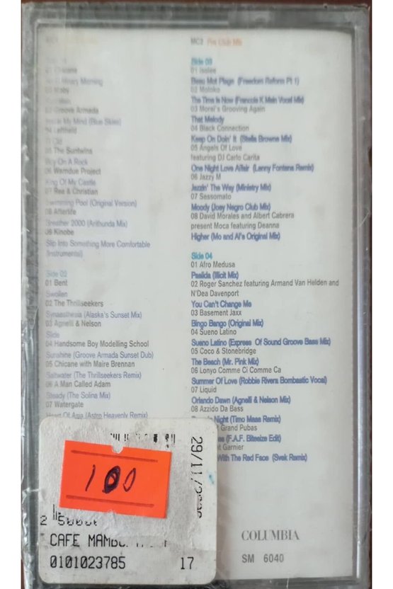 Cafe Mambo The Real Sound Of Ibiza Double Kaset