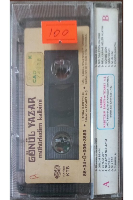 Gönül Yazar Mühürledim Kalbimi Kaset
