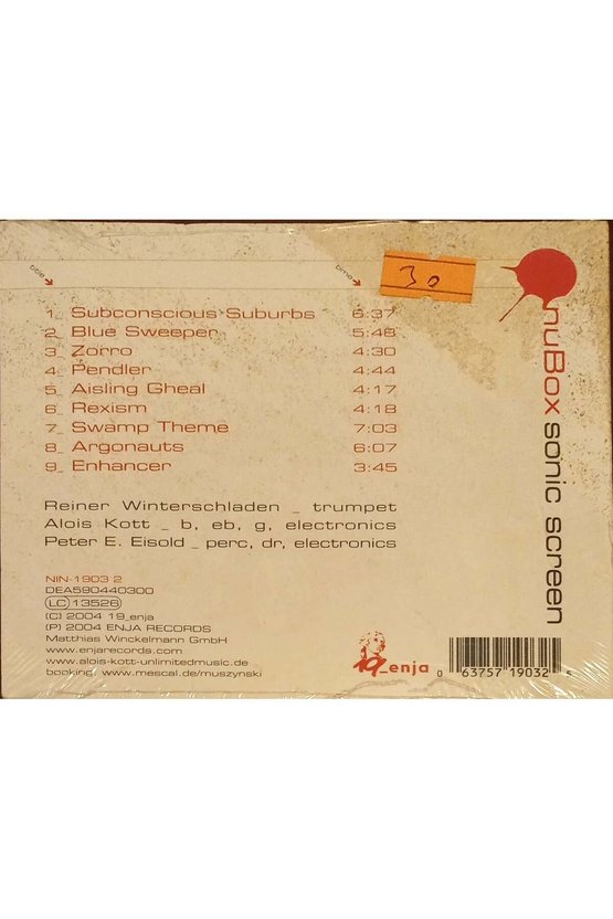 (PLAK DEĞİLDİR CD DİR) Cd Nu Box Sonic Screen Cd