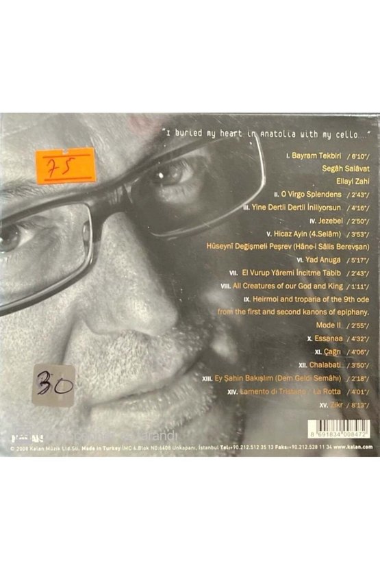 (PLAK DEĞİLDİR CD DİR) Cd Uğur Işık Cello Invocations Cd