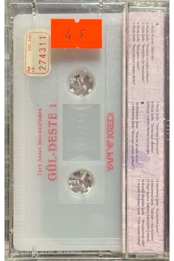 Türk Sanat Musikisinden Gül-Deste 1 Kaset