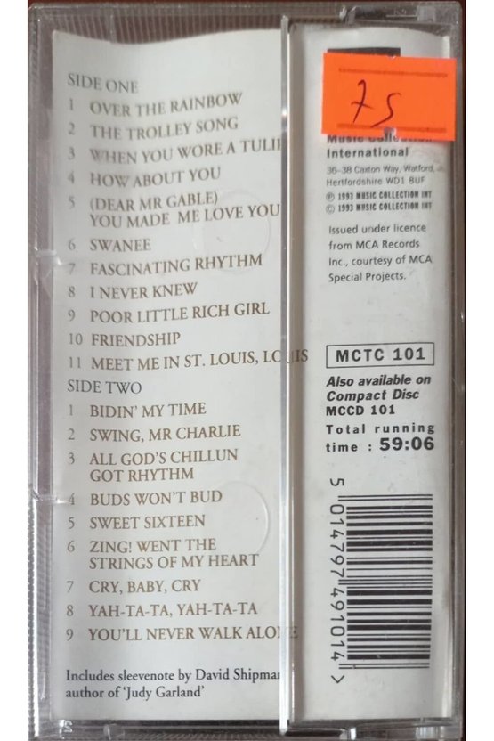 Judy Garland Classic Songs From The Stage & Screen Kaset