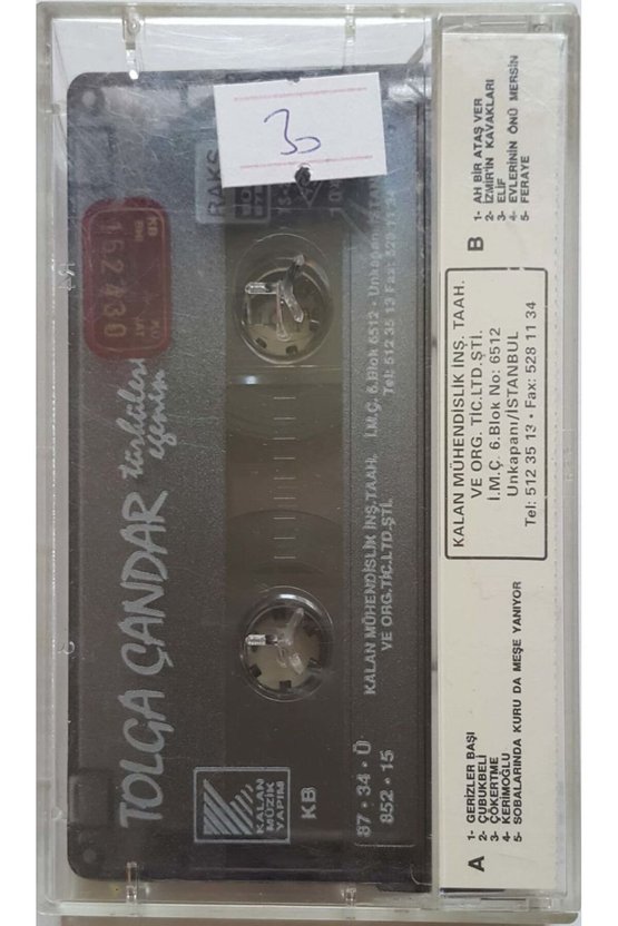 Tolga Çandır Türkülerin Eseri Kaset