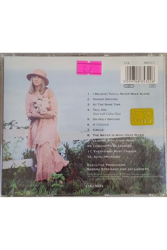 (PLAK DEĞİLDİR CD DİR) Cd Barbra Streisand Higher Ground Cd