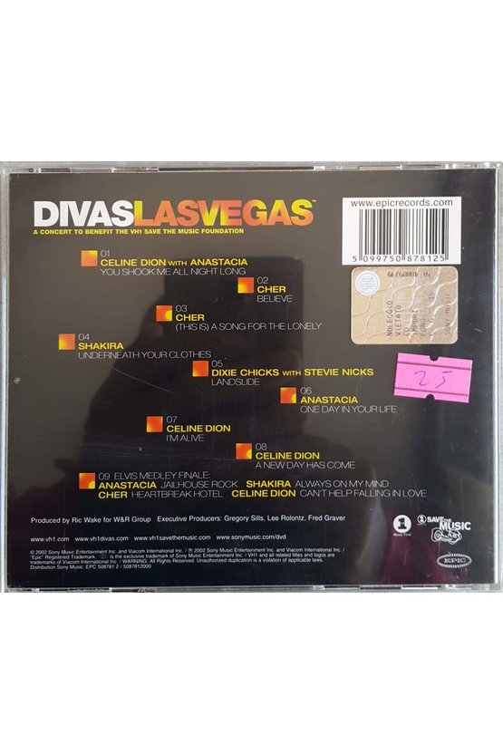 (PLAK DEĞİLDİR CD DİR) Cd Divas Las Vegas Cd