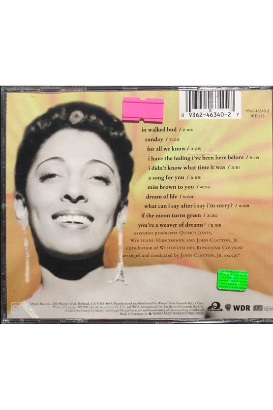 (PLAK DEĞİLDİR CD DİR) Cd Carmen Mc Rae Dreams Of Life Cd