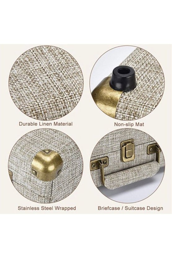 *  Record Master St14012 Özel Kumaş Kaplama Retro Pikap 33, 45, 78 Devir