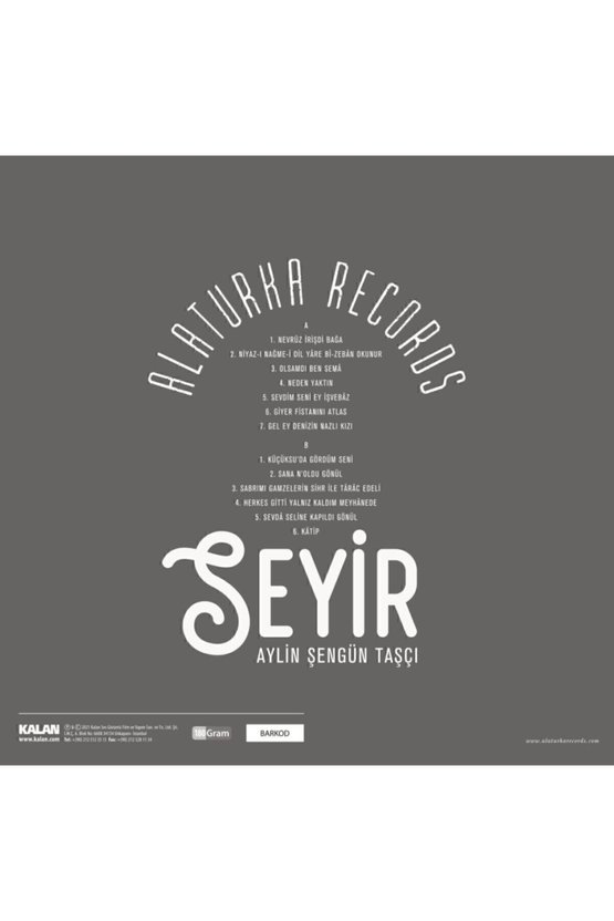 Aylin Şengün Taşçı - Seyir (alaturka Records)  Plak