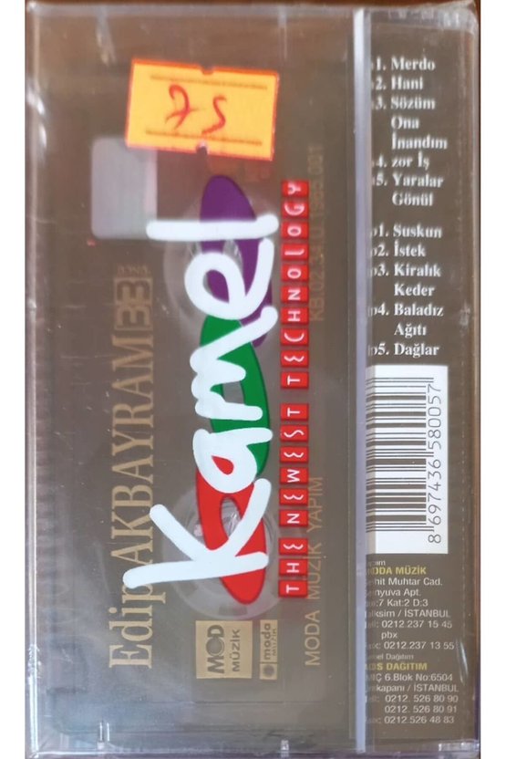 Edip Akbayram 33.Üncü  Açılmamış Jelatininde Kaset