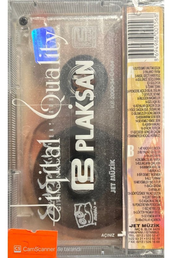 Gitardan Kalbe Sevda Şarkıları Açılmamış Jelatininde Kaset