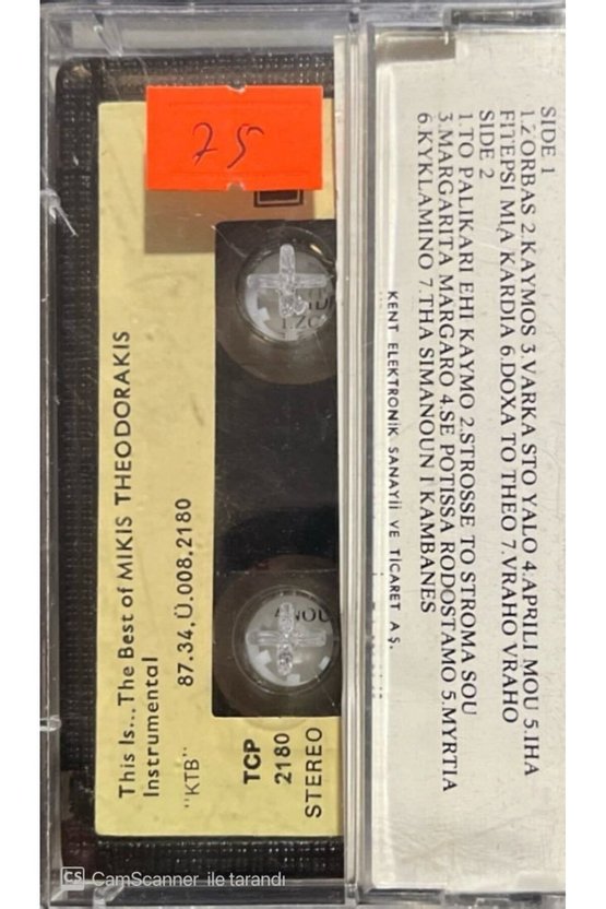 This İs The Best Of Mikis Theodorakis Kaset
