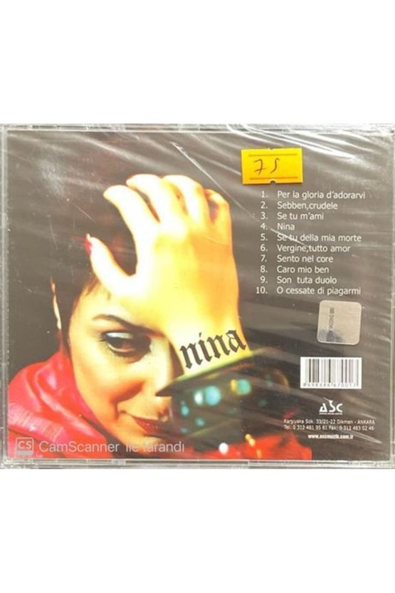 (PLAK DEĞİLDİR CD DİR) Seza Kırgız Nina Aria Antiche Açılmamış Jelatininde Cd
