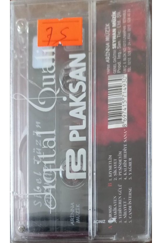 Sibel Tüzin Kırmızı Açılmamış Jelatininde Kaset