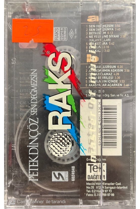 Petek Dinçöz Sen Değmezsin Açılmamış Jelatininde Kaset