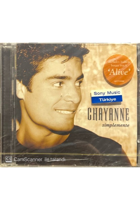 (PLAK DEĞİLDİR CD DİR) Chayanne Simplemente Açılmamış Jelatininde Cd