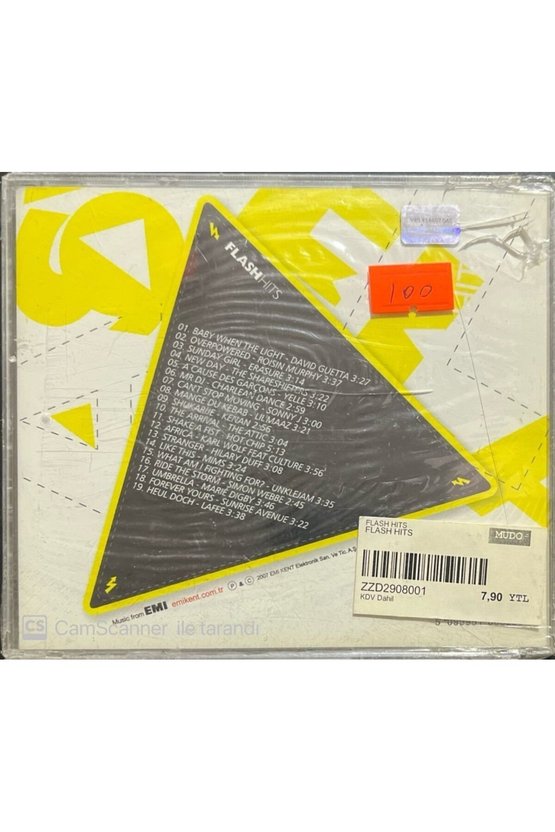 (PLAK DEĞİLDİR CD DİR) Flash Hits Açılmamış Jelatininde Cd