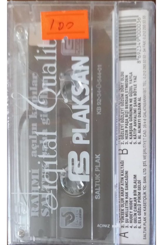 Rahmi Saltuk Açılın Kapılar Şaha Gidelim Açılmamış Jelatininde Kaset