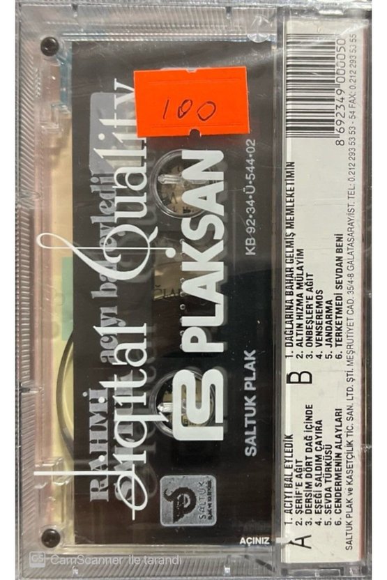 Rahmi Saltuk Acıyı Bal Eyledik Açılmamış Jelatininde Kaset