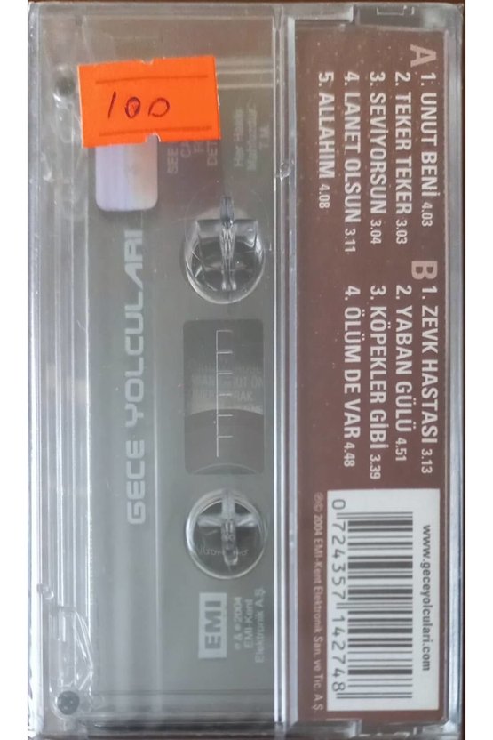 Gece Yolcuları Açılmamış Jelatininde Kaset
