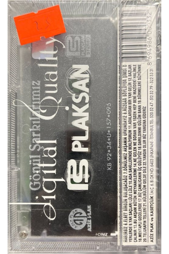 Gönül Şarkılarımız Açılmamış Jelatininde Kaset