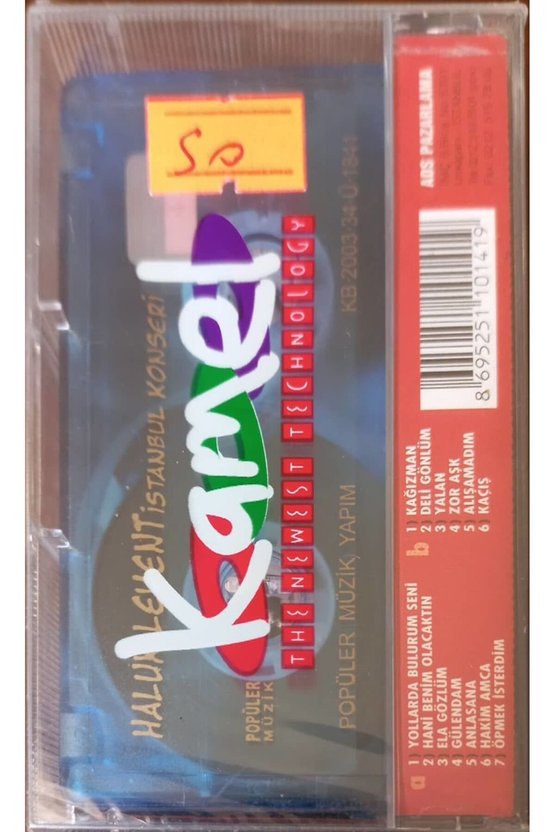 Haluk Levent İstanbul Konseri Açılmamış Jelatininde Kaset