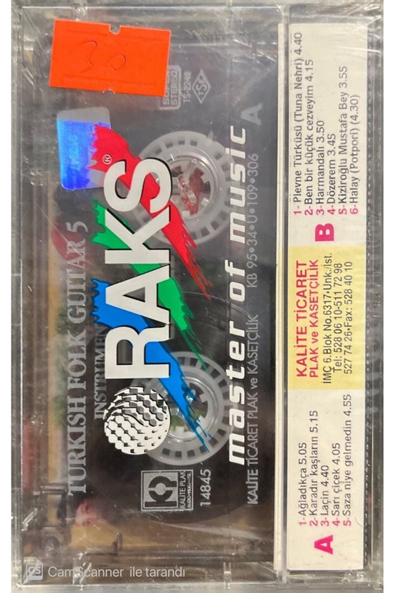 Turkish Folk Guitar Açılmamış Jelatininde Kaset