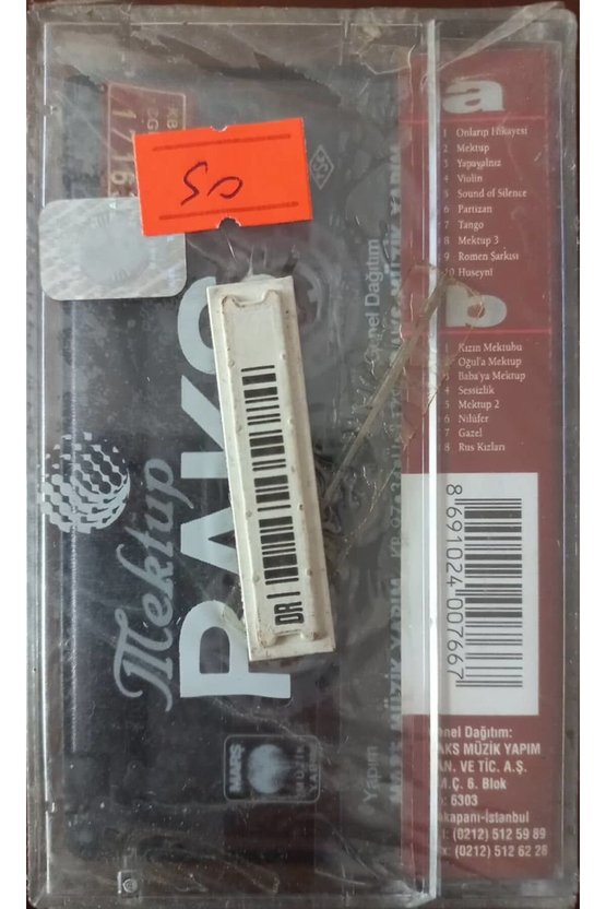 Mektup Açılmamış Jelatininde Kaset