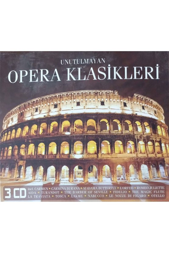 (PLAK DEĞİLDİR CD DİR) Unutulmayan Opera Klasikleri Cd