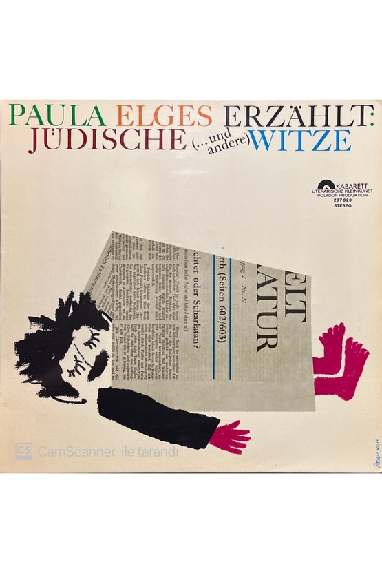 Paula Elges Erzahlt Judische Witze LP Klasik Plak