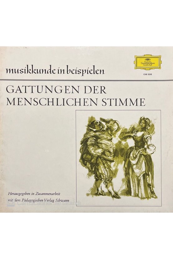 Gattungen Der Menschlichen Stimme LP Plak