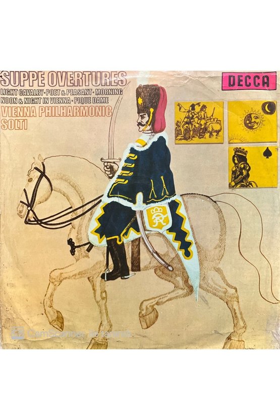 Suppe Overtures Vienna Philharmonic Solti LP Plak